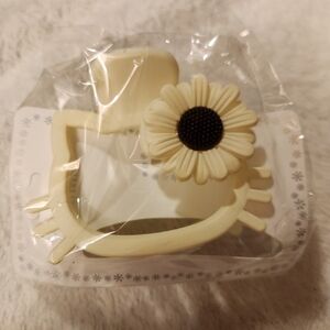 Cute Kitty Flower Hair Clip